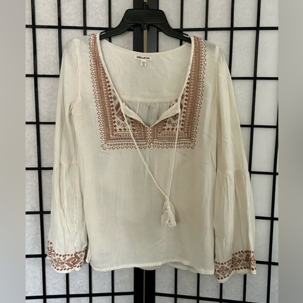 Boho embroidered blouse